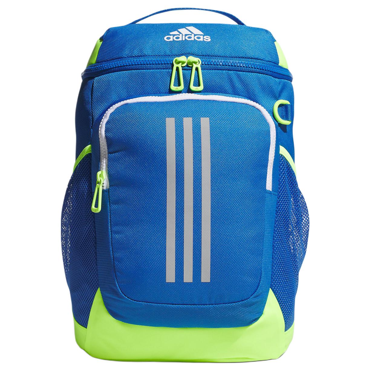 Adidas Logo Zip Closure Polyester Backpack Men backpack Blue IK4858 Blue