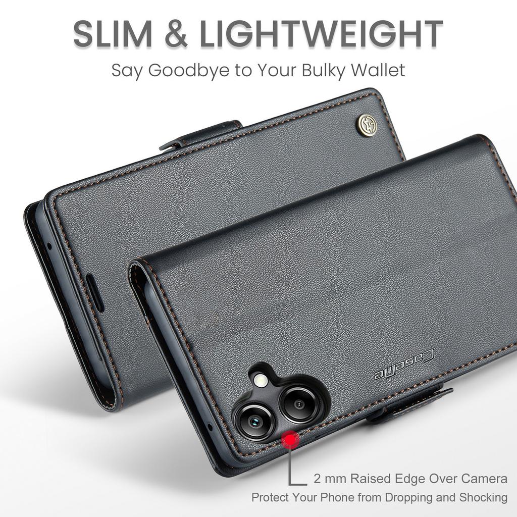 For Samsung Galaxy A07 4G/A06 4G/A06 5G Case CASEME 023 Series RFID Blocking Leather Wallet Stand Phone Cover
