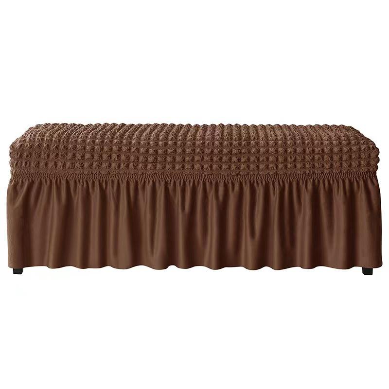 Simple Thickened Chair Cover Bubble Lattice Footrest Cover Cover Rectangle Elastic Skirt Cover