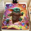 Cute Green Creature Lake Blanket Home Decor Suitable For All Seasons Outdoor Plush Blanket Bedroom Digital Printing