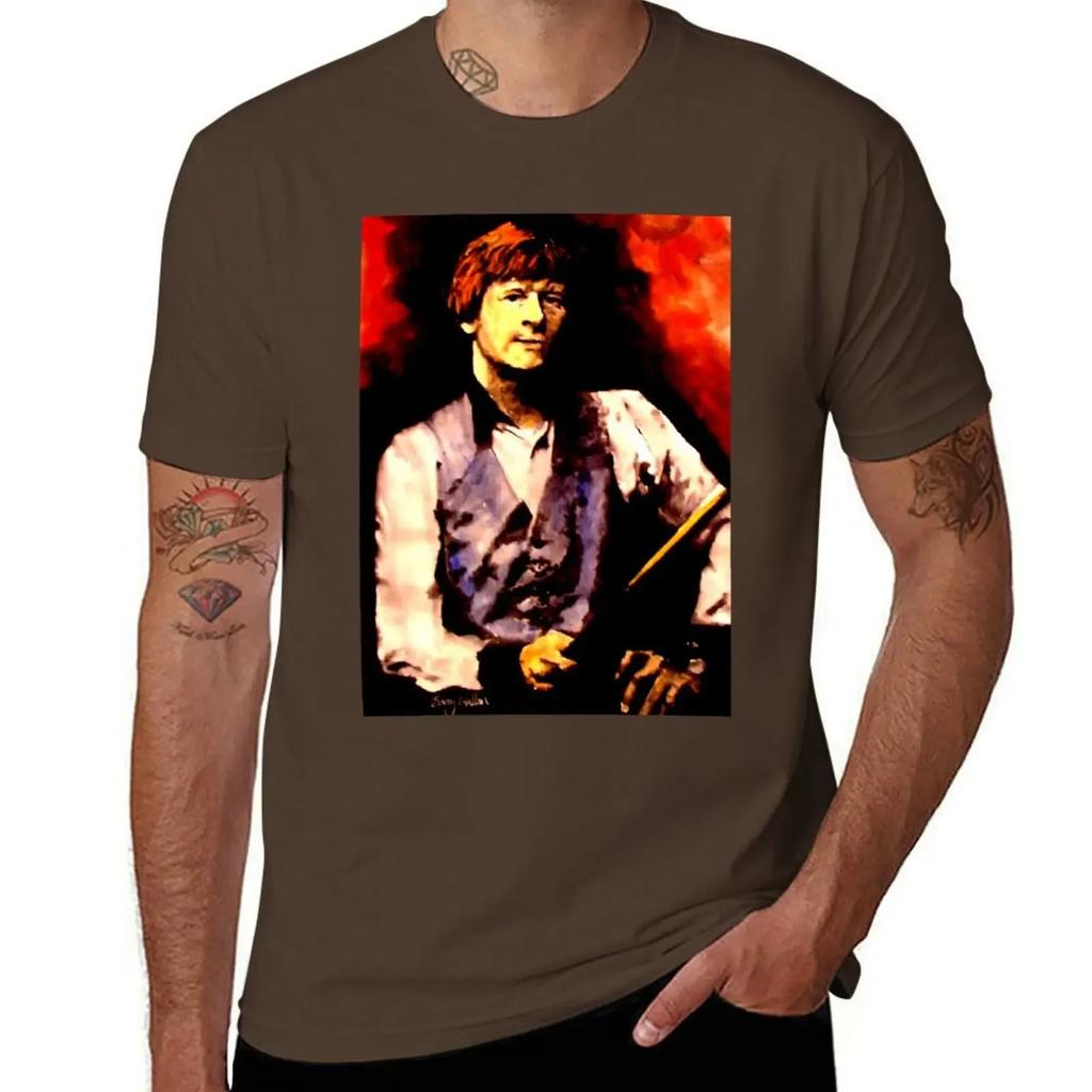 Alex Higgins Snooker Art Północnoirlandzka Koszulka szybkoschnąca gładka Męska koszulka