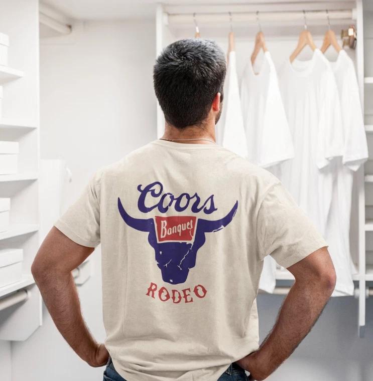Футболка в стиле ретро-родео Coors, футболка Coors Banquet 4XL