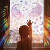 Xc6072 Bunte Fee Mond Sterne Sonnenlicht Bunter Statischer Glasaufkleber Fensterdekorativer Fensteraufkleber
