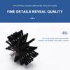 Chimney Brush Set with Long Handle Rods Flue Sweeping Brush 100/150mm Brush Head Air Duct Cleaning Tool for Chimney Dryer Pipe