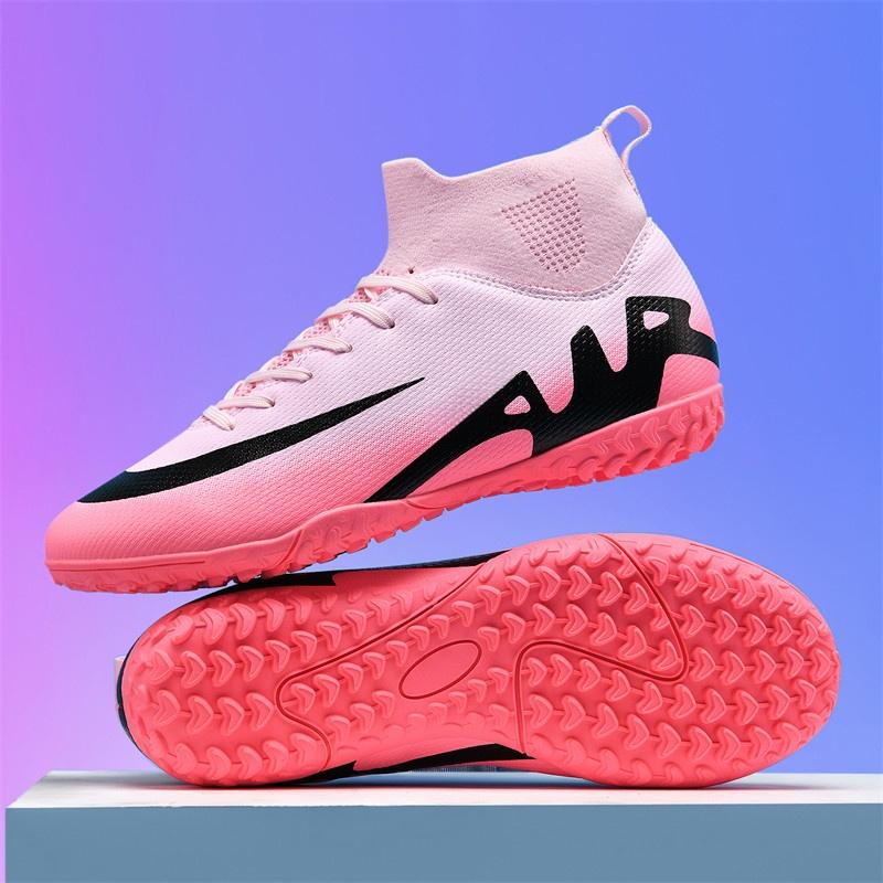New Male Football Footwear Inside Studs Soccer Kicks Game Long Spikes Sneakers Airy Super Light Practice Drop Shipping