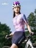 NUCKILY Women's Summer Cycling Jersey - Sun Protection, Breathable, Quick-Drying, Slimming Short Sleeve Top