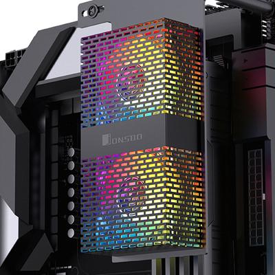 PC Memory Cooling Radiator 4Pin PWM Dual 5020 Fans 3600RPM RAM Cooling Fan 5V 3PIN ARGB RAM Radiator for DDR4 DDR5 Cooling