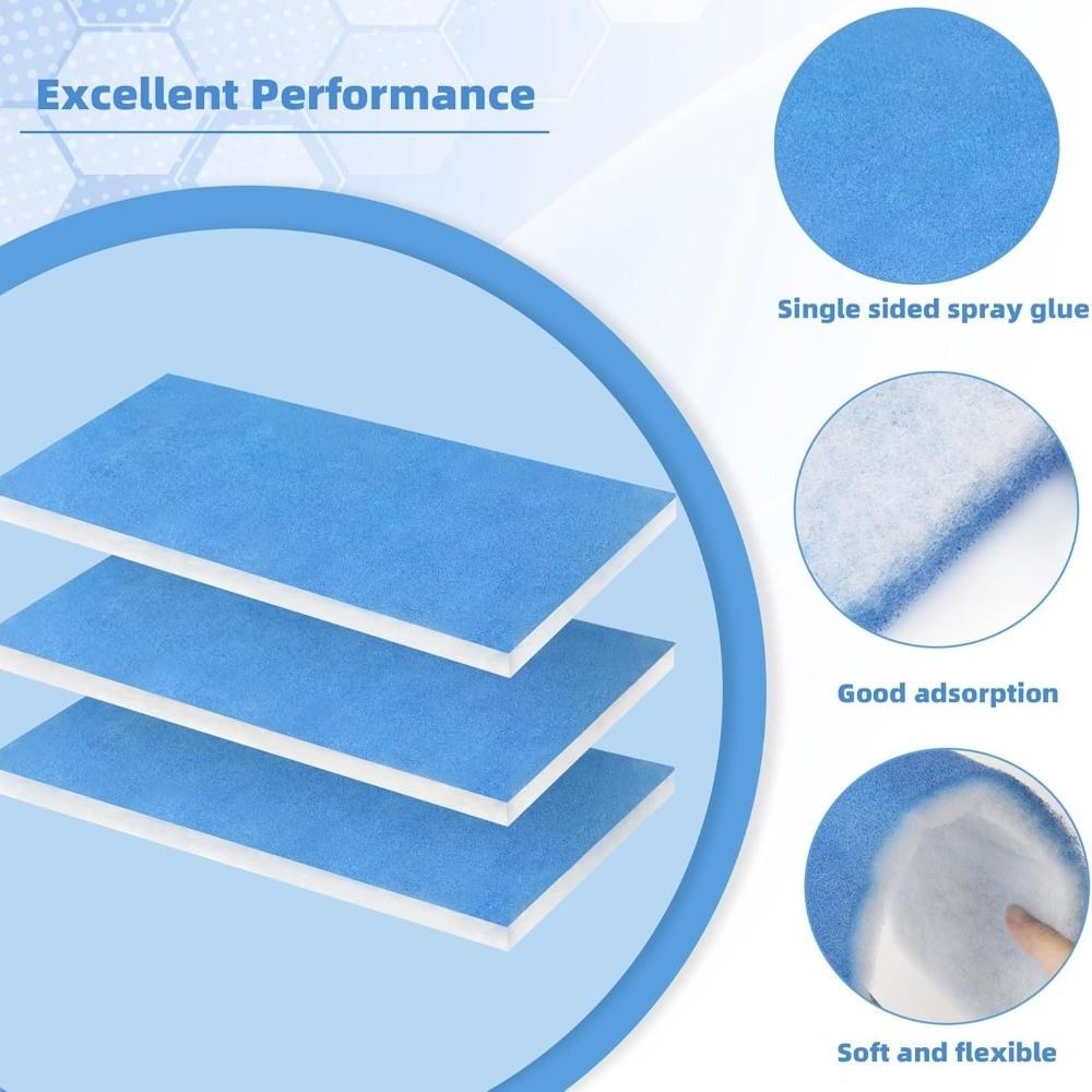 2pcs Exhaust System Paint Booth Filter Double Layer Replacement Filter Cotton  For Tent System