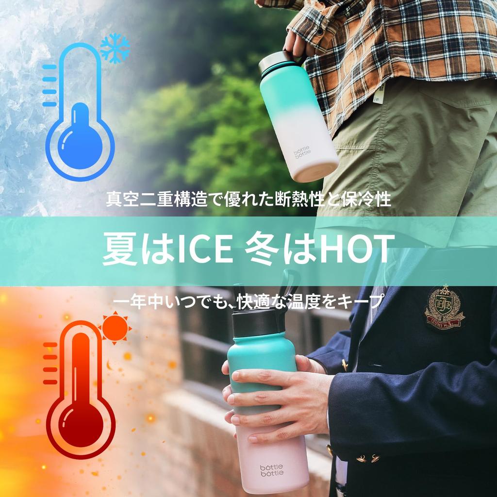 BOTTLE BOTTLE 1 Liter Stainless Steel Water Bottle for Direct with Vacuum Blue Pink Kids, Drinking, Straw, Insulated, Double-Walled Wall, Insulated,