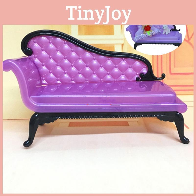 Barbie Doll Sofa Set Plastic Furniture Accessories For Dollhouse Diy Home Play Toy