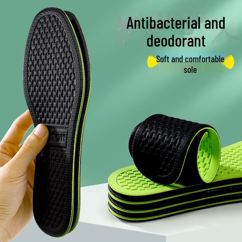 

Стелька дезодорирующая антибактериальная с полынью - впитывающая пот, дышащая, удобная для спорта и отдыха, унисекс 37-38 чёрный