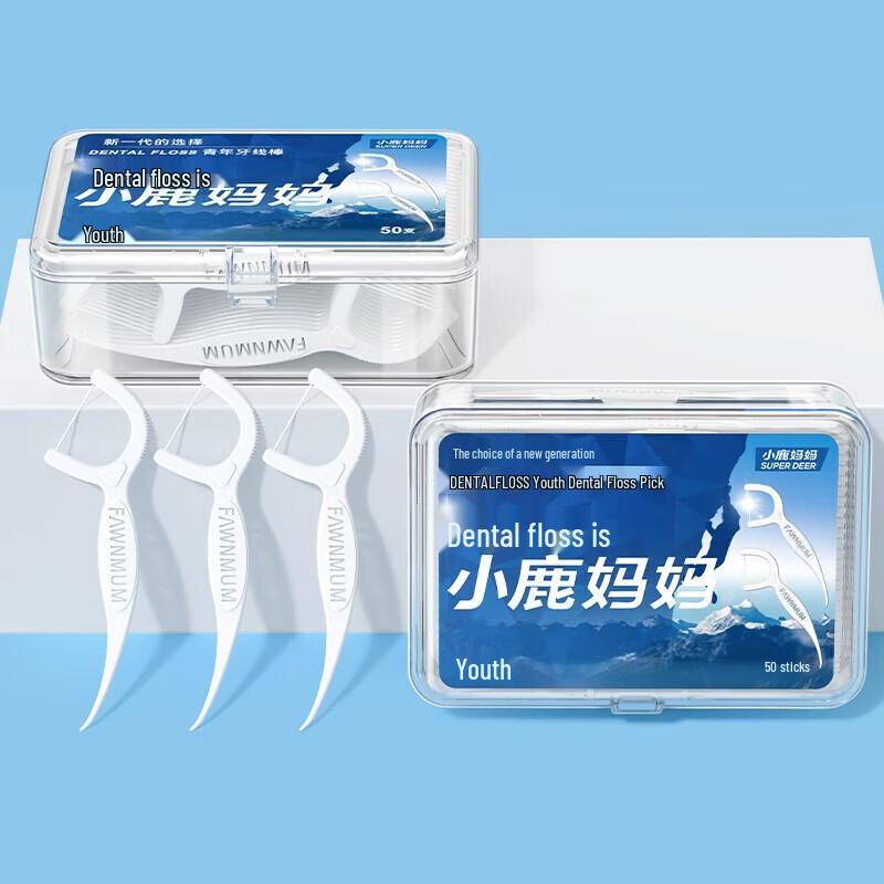 FAWNMUM Superfine Dental Floss Picks, 8-Pack (400 Count)