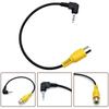 Car Navigation Video Cable GPS Camera Conversion Cable RCA To 2.5 Mm AV Converter Cable Rear View Reverse Parking To Auto DVR