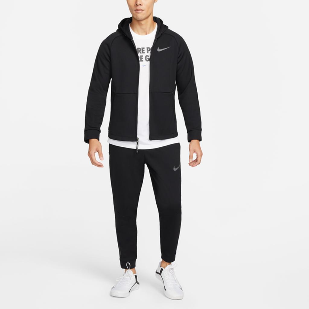 Nike NP TF Thermal Sphere Fleece Lined Thermal Elastic Cuff Long Socks Knitted Sweatpants Men's Black DD2123-010