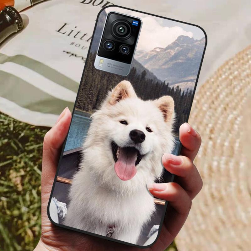 For Vivo X60 Pro Global Version Case Cat Wolf Painted Soft Silicone Phone Cases for Vivo X60 Pro Back Cover X60Pro V2046 Coque