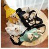 Popular Bear Canvas Bag New Trend One Shoulder Oblique Span Bag Cartoon Ins Cute Bag Wholesale