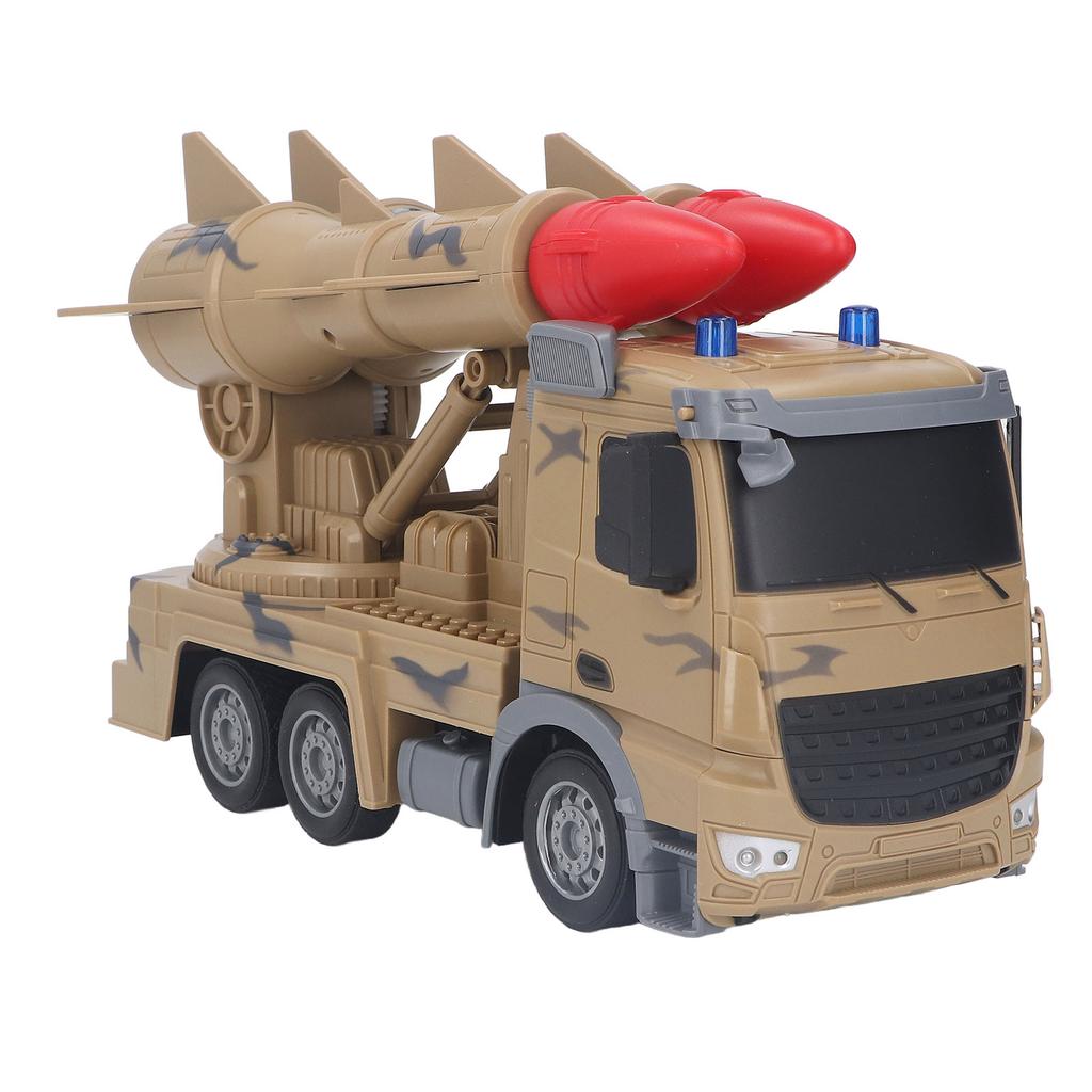 Armored Vehicle Car Stimulation Pull Back Light Music Electronic Dual Armored Model Truck for