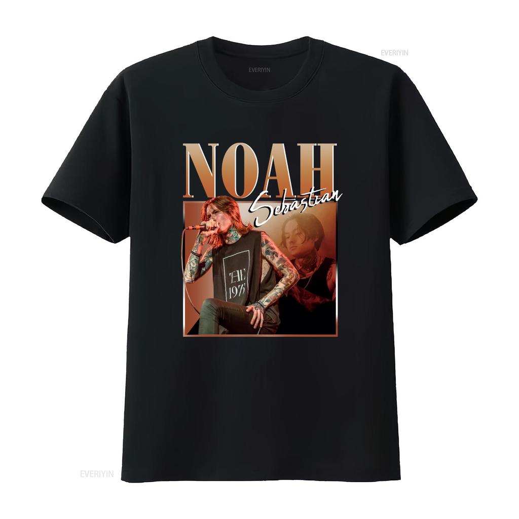 Noah Sebastian Vintage 90s T Shirt Merch Bad Omens Retro Homage Bootleg vintage Washed Casual homme designer clothes Stylish