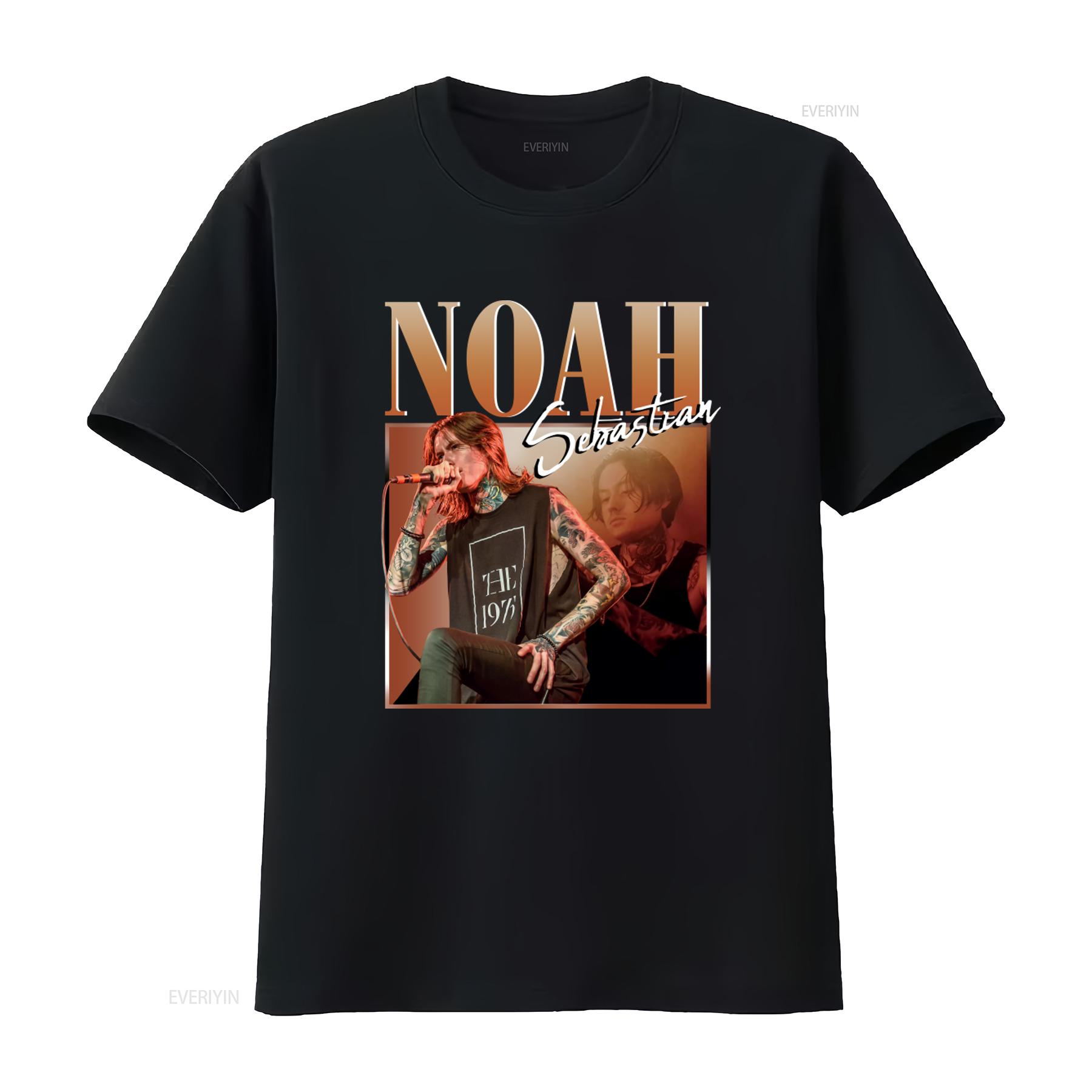 

Noah Sebastian Vintage 90s T Shirt Merch Bad Omens Retro Homage Bootleg vintage Washed Casual homme designer clothes Stylish 4XL