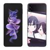 Yamada Anna Phone Case For Samsung Z Flip 7 6 5G Galaxy Z Flip 5 4 3 Black Hard Cell Cover Luxury PC Shell Coque