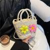 Summer Woven Handbag Women's 2025 New Small Fresh Literary Straw Bag Foreign Style Holiday Style Hollow Shoulder Bag