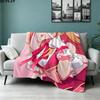1PC Oshi No Ko Patterned Flannel Blanket Suitable For All Seasons For Home Decor Warmth And Comfort Gifts Holiday Present