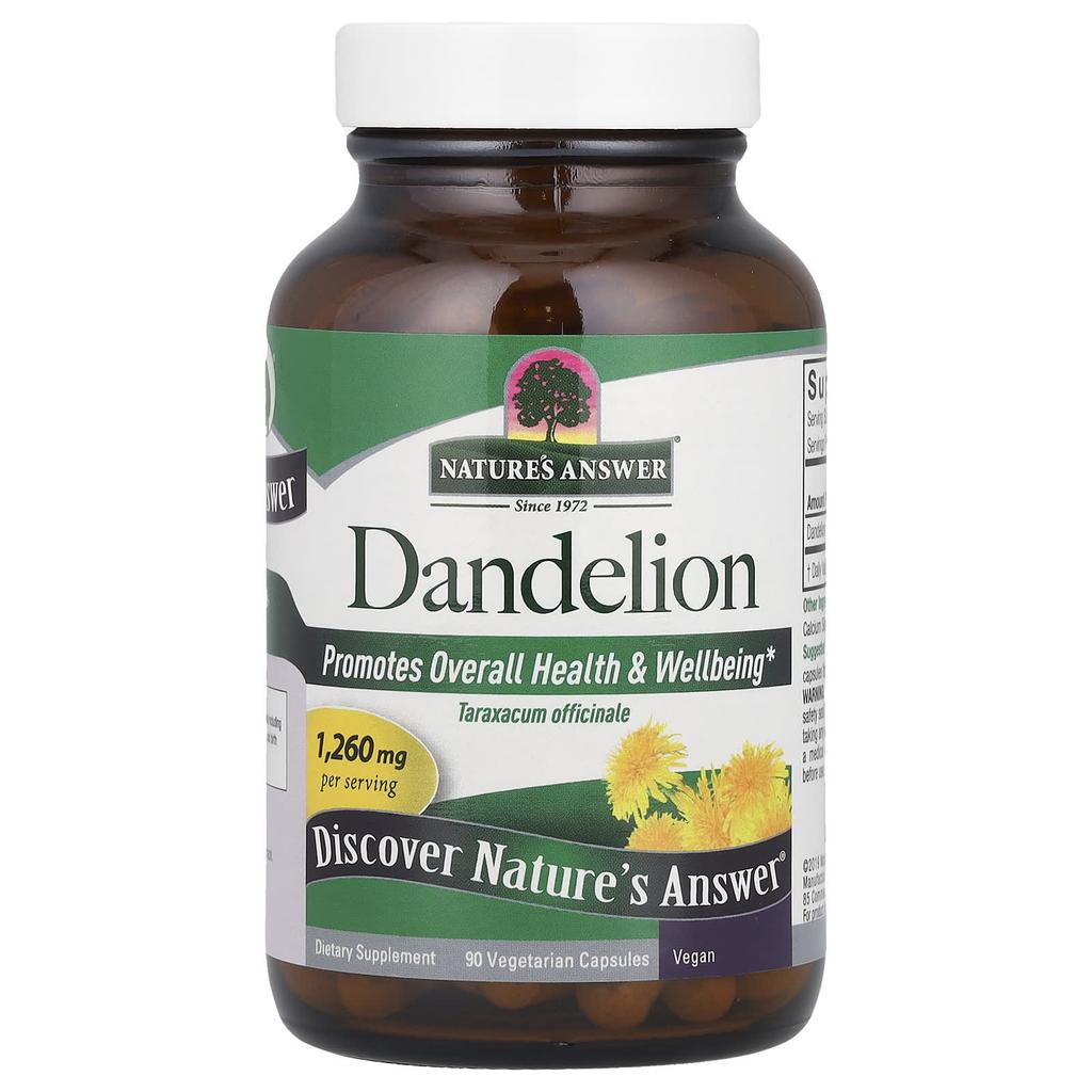 Nature's Answer Dandelion, 1,260Mg, 90 Veggie Caps (420Mg Per Capsule)