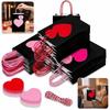 10/12PCS New Heart Design Gift Bags Kraft Paper Eco-Friendly Shopping Bags With Handles Party Favor Bags Party Favor