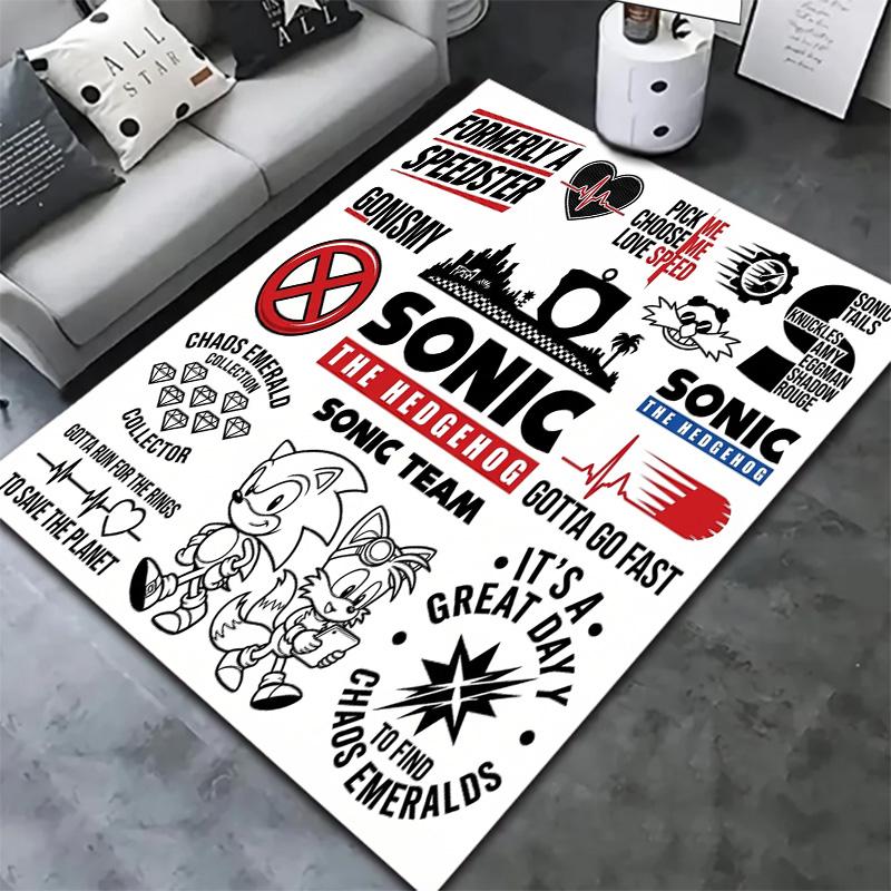 Sonic Hedgehog Carpet Rug For Living Room Bedroom Home Sofa Decoration Kids Play Nonslip Floor Mat