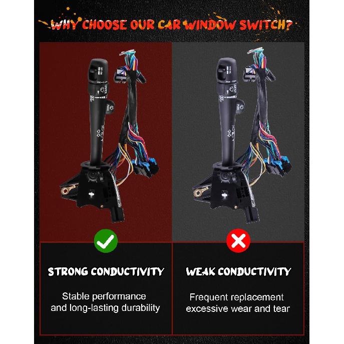 Multifunction Combination Switch Turn Signal Switch Replacement Fits for Chevrolet Impala 2000-2005 for Chevy Monte Carlo 2000-2005