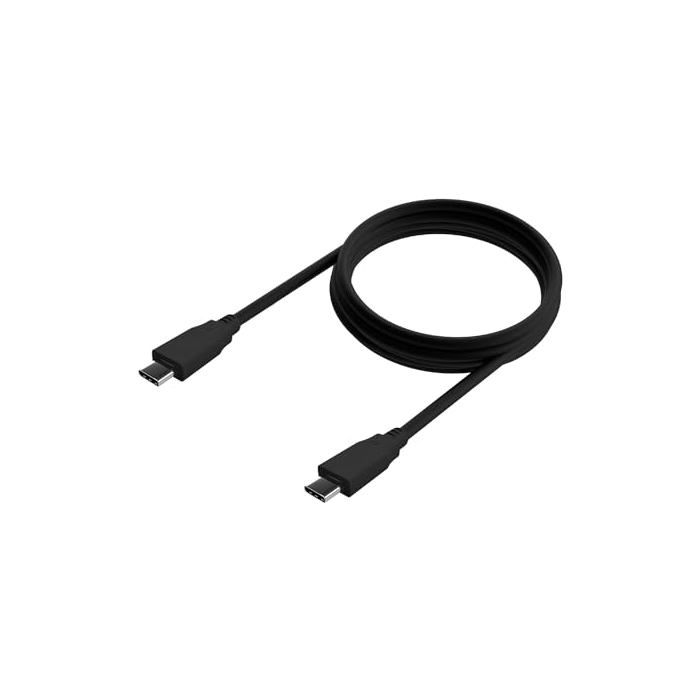 Câble USB-C 3.2 Gen2x2 - AISENS - 20 Gbps - 8K@30Hz - 5A 100W - E-Marker - 0,6 m - Noir - Mâle à mâle