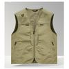 Gilet Casual Leggero da Uomo per Primavera/Autunno, con Tasche Multiple, Giacca Senza Maniche Asciugatura Rapida in Stile Workwear