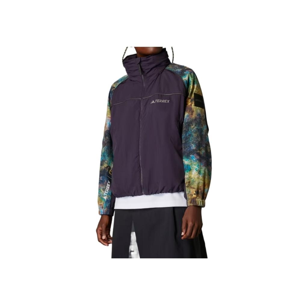 Adidas Disney Wind.RDY Comfortable Versatile Fashion Soft Loose Jacket Women Jacket Purple JD5837