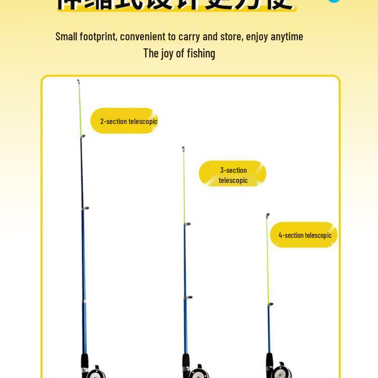 Children's Fiberglass Fishing Rod Set for Shrimp & Crab - Ultra-Hard Parent-Child Park Fishing Rod