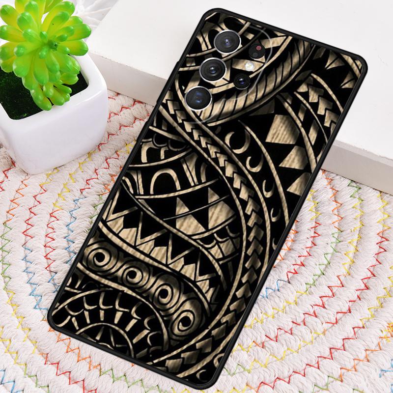 Maori Samoan Polynesian Tribal Silikon Handyhülle Für Samsung Galaxy note 10 pro S26 S25 S24 S23 S22 S21 Plus Ultra Capa Cover