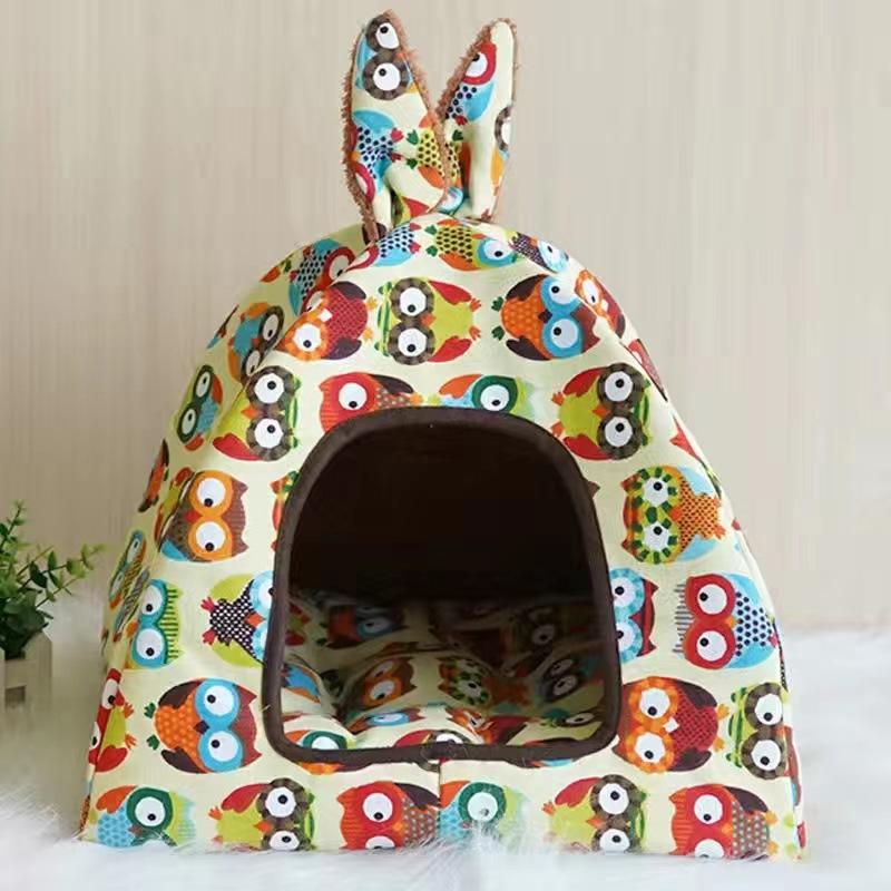 

Four Seasons Pet Nest Bracket Den Winter Warm Dog Cat Nest Mongolian Bag Removable Washable Teddy Pet House Kitten Puppy Winter S 33x33CM