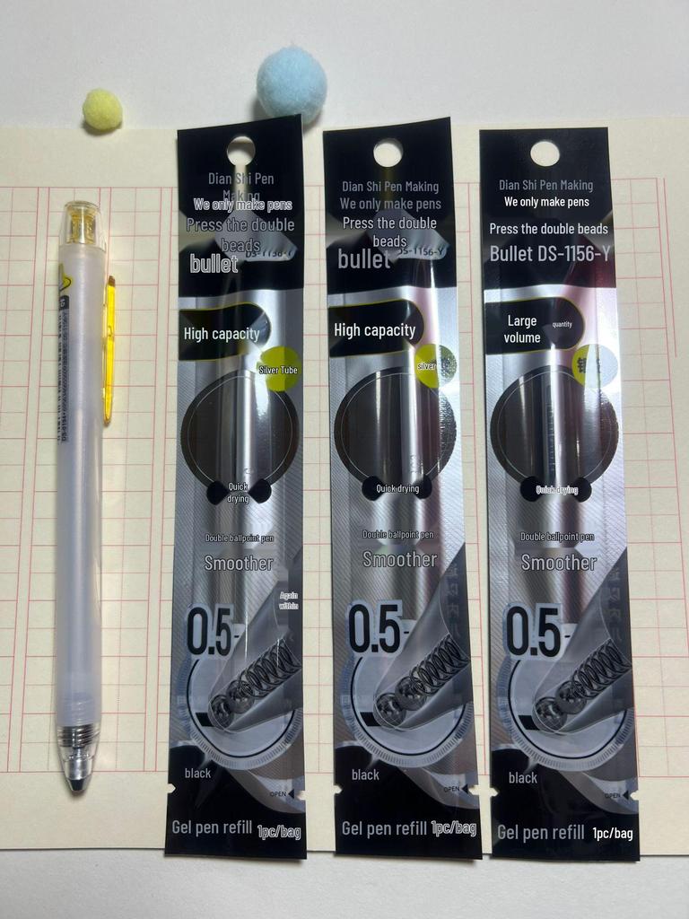 Dianshi Galaxy Raumzeit Kapsel Kugelschreiber - Leise, Schnelltrocknend, Doppelkugel, Großes Fassungsvermögen, Schwarzer Signierstift.