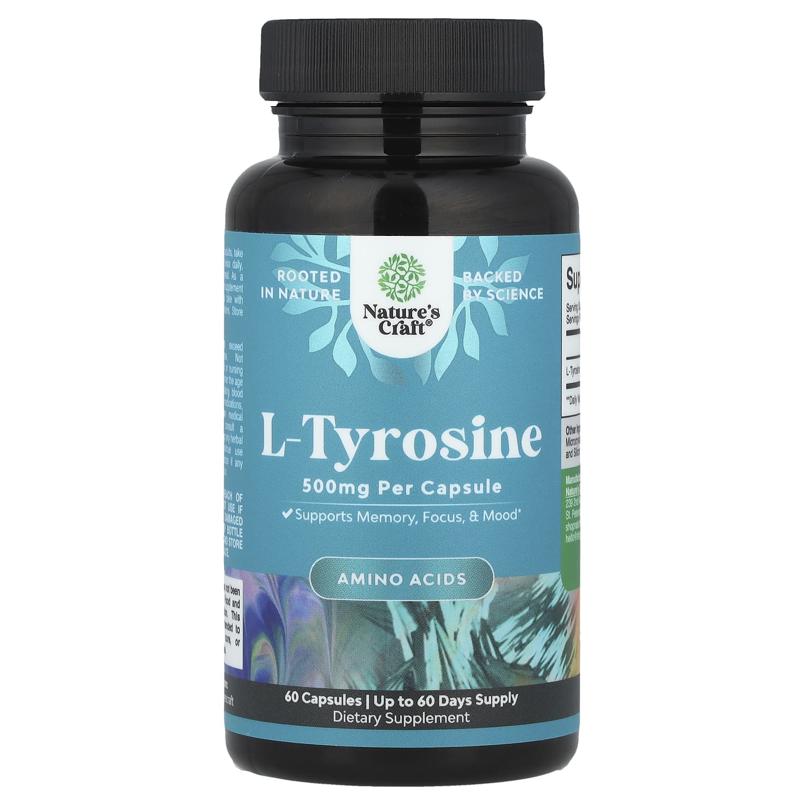 

Nature S Craft, L-Tyrosine, 500Mg, 60 Capsules