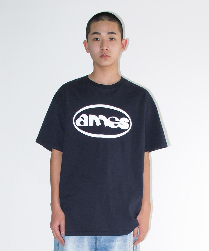 AMES-WORLDWIDE Ames Circle Logo Symbol Tee Navy