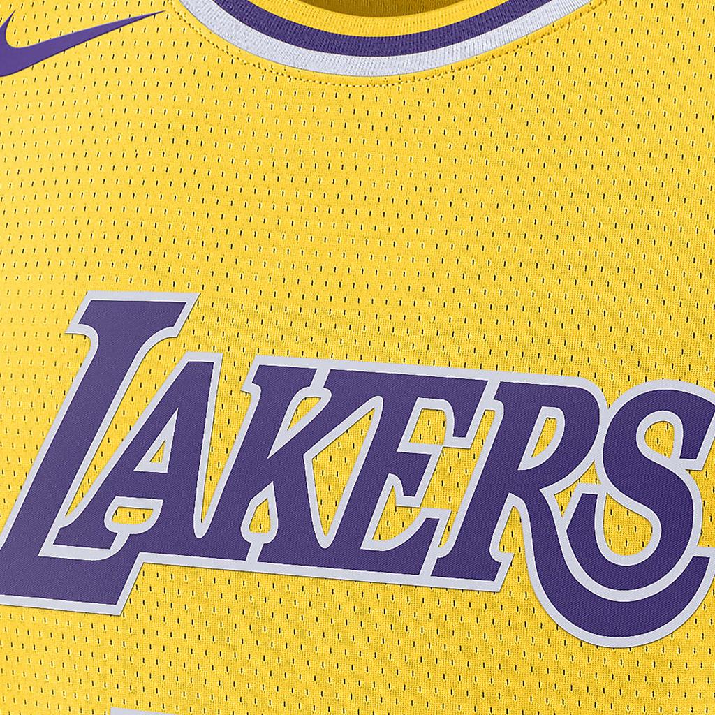 Nike LeBron James Los Angeles Lakers Player Edition Jersey No. 23 Basketball Vest Men Tops Yellow CW3448-729