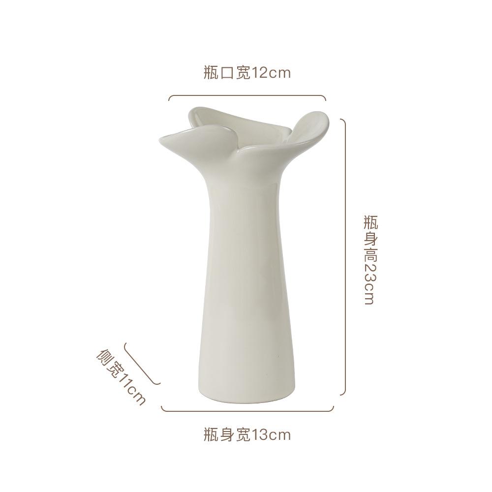Ceramic Decorative Vase, Light Luxury Nordic Hydroponic Flower Arrangement Vase Rural Home Decoration Flower Vases Home Decor