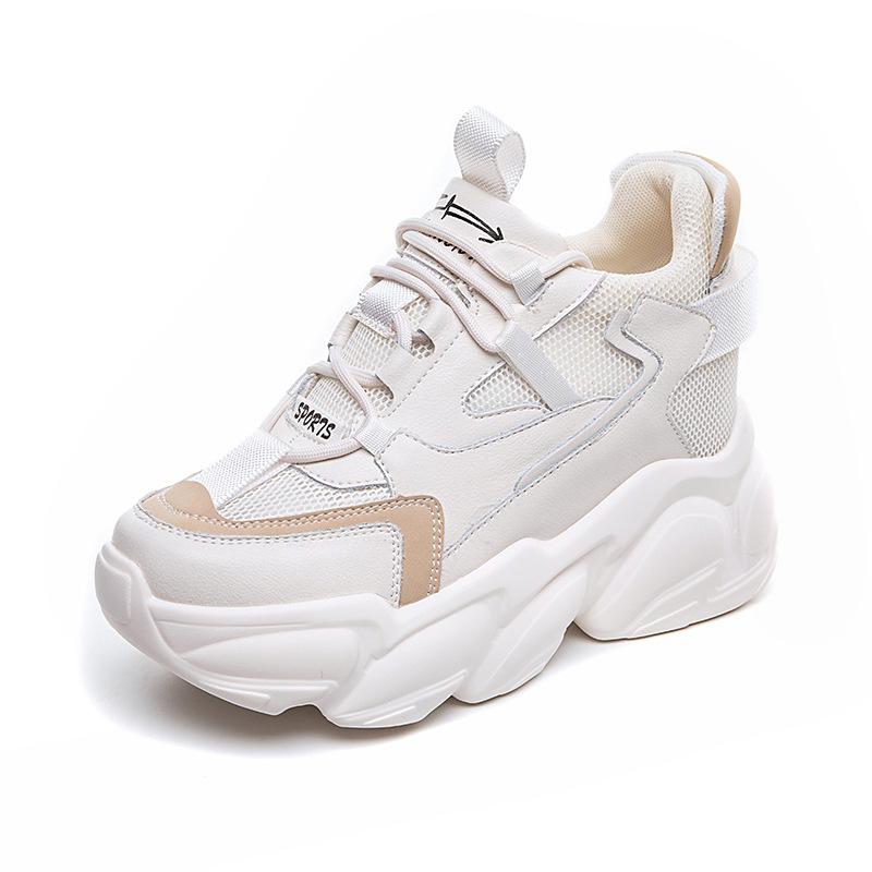 Dad Shoes Ins Inner Height Increase Spring New Breathable Thick-soled Leisure Sports Small Trendy Shoes