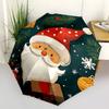 1 Stück Weihnachten Weihnachtsmann Automatisches Öffnen/Schließen Regenschirm, Tragbarer Faltregenschirm für den täglichen Gebrauch yy250826069
