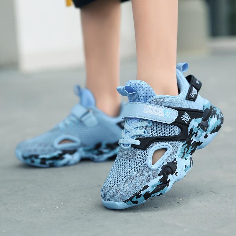 Atmungsaktive Sportschuhe für Jungen: Kinder-Mesh-Sneaker für Frühling/Sommer