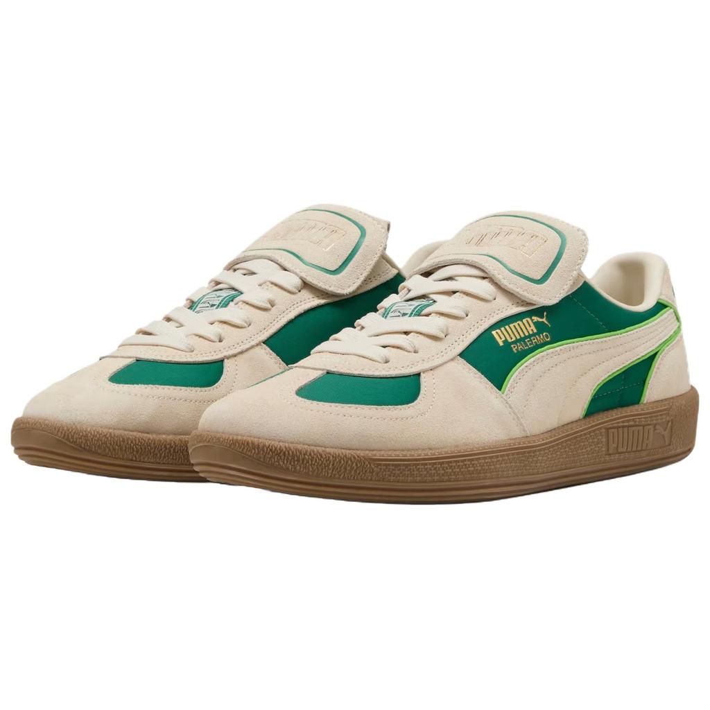 Puma Palermo Premium Fabric Comfortable Versatile Durable Low-Top Sneakers Unisex Sneakers Green 404836-01
