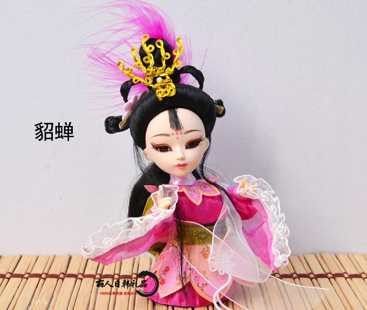 Beijing Tangrenfang Peking Opera Silk Doll, Chinese Traditional Folk Craft Figurine
