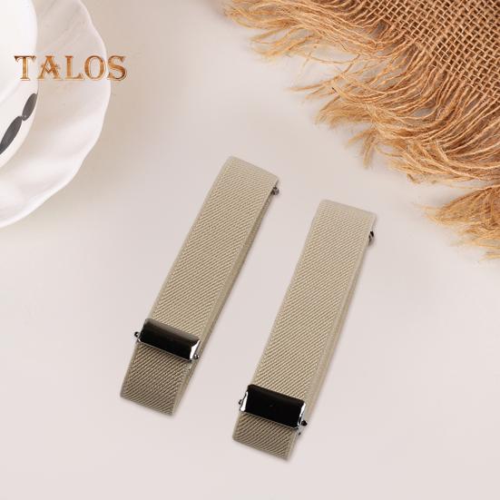 1 Pair Unisex Armband Adjustable 2.5CM Width Solid Color Leg Strap Elastic Shirt Sleeve Holder Arm Cuffs Bands Party Wedding Clothing Accessories