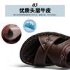 Herren Sandalen 2024 Sommer Neuankömmling Echtes Leder Lässig Mode Sportsandalen Weiche Herren Waten Outdoor Strand Sandalen yui8