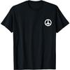 Hippie Peace Sign Costume Cool Men Women Symbol Hippy T-Shirt