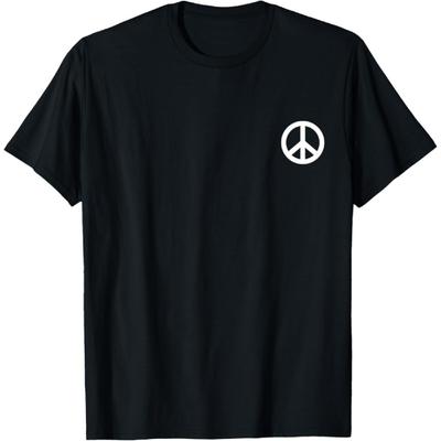 Hippie Peace Sign Costume Cool Men Women Symbol Hippy T-Shirt